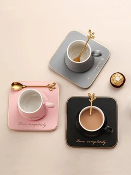 Coffee Cups Ceramic Cup Saucer Suit Afternoon Tea Cup Small Coffee Cup with Dish Spoon Set
Coffee Cups Ceramic Cup Saucer Suit Afternoon Tea Cup Small Coffee Cup with Dish Spoon Set
