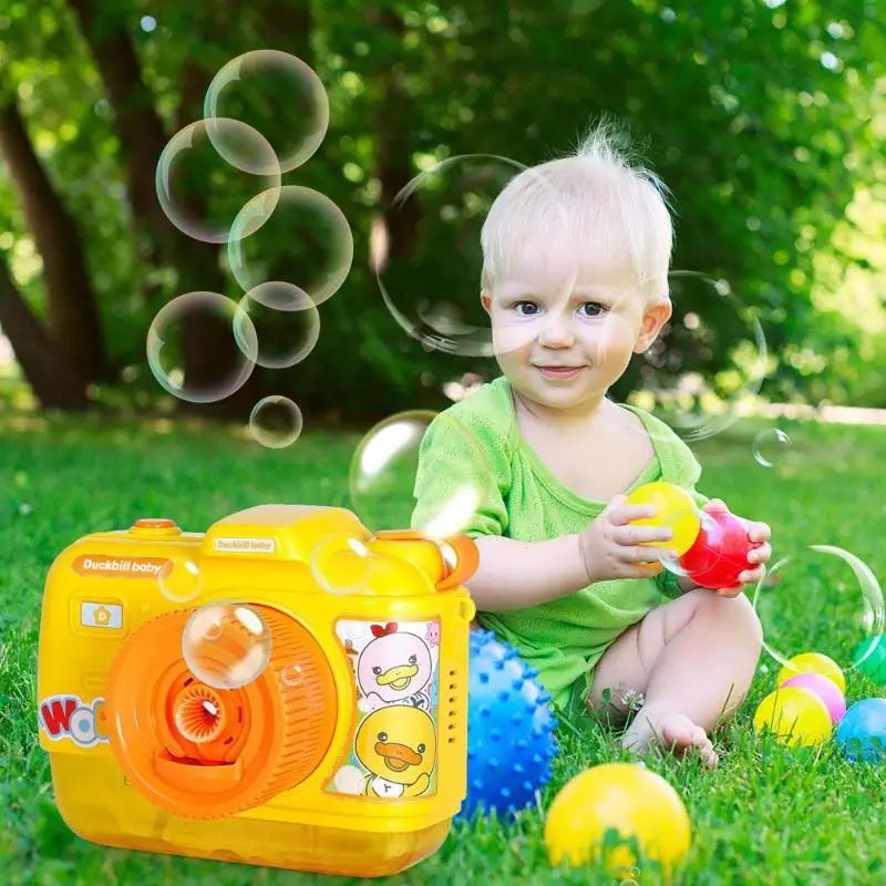 2019 Explosion Children Automatic Bubble Camera Shape Music Bubble Machine Toy Boy Girl Outdoor Funny Water Game
2019 Explosion Children Automatic Bubble Camera Shape Music Bubble Machine Toy Boy Girl Outdoor Funny Water Game
