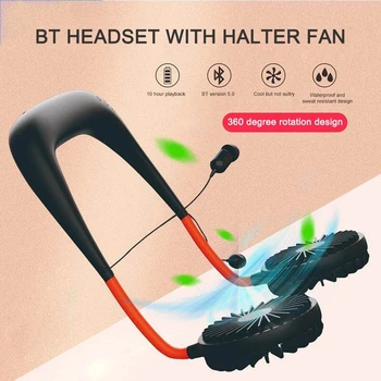 Bluetooth Edition Wind Neck Hanging Fan with Head set USB rechargeable Micro USB for Office Outdoor Sports For iPhone Huawei
Bluetooth Edition Wind Neck Hanging Fan with Head set USB rechargeable Micro USB for Office Outdoor Sports For iPhone Huawei
