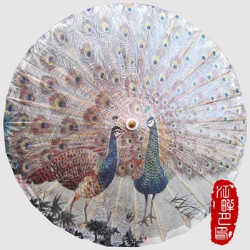 JIANGPANYUE Peacock Flaunting its Tail Oiled Paper Umbrella Chinese Handmade Cosplay Parasol Animal Bamboon Umbrella
JIANGPANYUE Peacock Flaunting its Tail Oiled Paper Umbrella Chinese Handmade Cosplay Parasol Animal Bamboon Umbrella