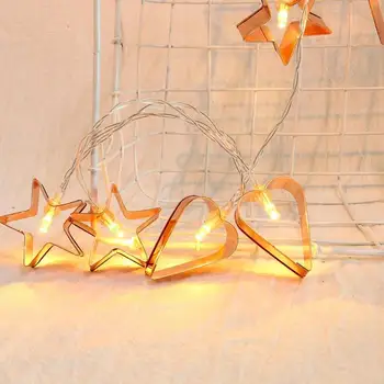 Hollow Star Heart 10LED String Light Wedding Fairy Garland Lamp Energy Saving and Environmental Protection for Party Decor
Hollow Star Heart 10LED String Light Wedding Fairy Garland Lamp Energy Saving and Environmental Protection for Party Decor