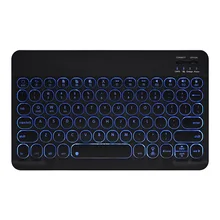 Thin 10 inch Wireless Bluetooth Keyboard with Round Keycaps and Rainbow Backlit Keyboard for Phone Tablet Notebook Laptop
Thin 10 inch Wireless Bluetooth Keyboard with Round Keycaps and Rainbow Backlit Keyboard for Phone Tablet Notebook Laptop