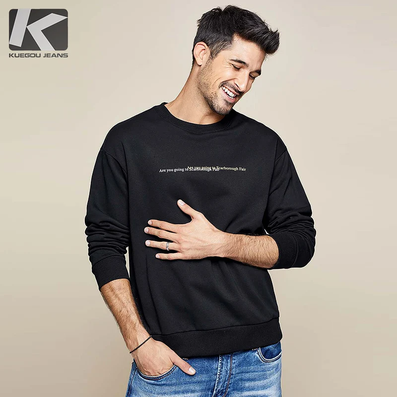KUEGOU 2019 Autumn Cotton Black Pocket Letter Sweatshirts Men Fashions Japanese Streetwear Hip Hop Male Brand Clothes Top 1279
KUEGOU 2019 Autumn Cotton Black Pocket Letter Sweatshirts Men Fashions Japanese Streetwear Hip Hop Male Brand Clothes Top 1279
