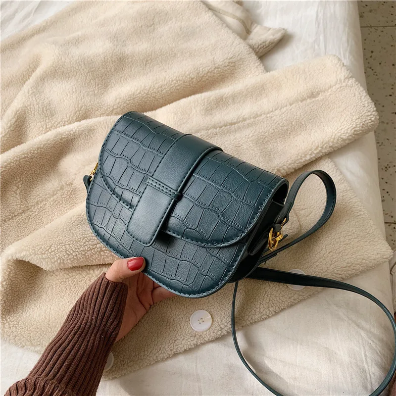 Autumn And Winter Retro Small Bag Women's 2019 New Style Fashion Korean-style Textured Shoulder Bag Stone Pattern Fashion Saddle
Autumn And Winter Retro Small Bag Women's 2019 New Style Fashion Korean-style Textured Shoulder Bag Stone Pattern Fashion Saddle