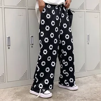 Cute Flower Women Harajuku Wide Leg Pant Streetwear Cool Spring Summer Fashion Female Trousers Casual Loose Korean Pants
Cute Flower Women Harajuku Wide Leg Pant Streetwear Cool Spring Summer Fashion Female Trousers Casual Loose Korean Pants