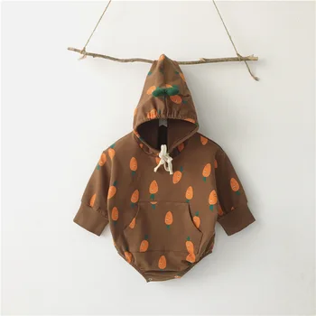 New Spring Autumn Baby Rompers Cute Cartoon Carrot Pattern Printed Infant Girl Boy Hooded Jumpers Kids Baby Outfits Clothes 
New Spring Autumn Baby Rompers Cute Cartoon Carrot Pattern Printed Infant Girl Boy Hooded Jumpers Kids Baby Outfits Clothes