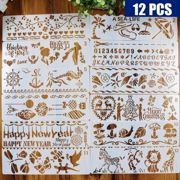 12 pieces of 20x5.8cm mother's day DIY layer painting stencil scrapbooking embossed album decoration paper card template Mould
12 pieces of 20x5.8cm mother's day DIY layer painting stencil scrapbooking embossed album decoration paper card template Mould