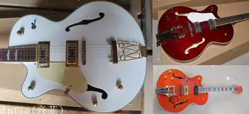 Free shipping Guitars Left Handed JAZZ Bigsby Vibratone Tremolo Cutaway Electric Guitar 150621 
Free shipping Guitars Left Handed JAZZ Bigsby Vibratone Tremolo Cutaway Electric Guitar 150621