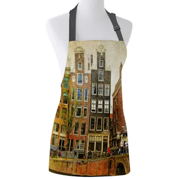 Amsterdam Netherlands European Vintage Print Apron Print Unisex Kitchen Bib with Adjustable Neck for Cooking Gardening
Amsterdam Netherlands European Vintage Print Apron Print Unisex Kitchen Bib with Adjustable Neck for Cooking Gardening