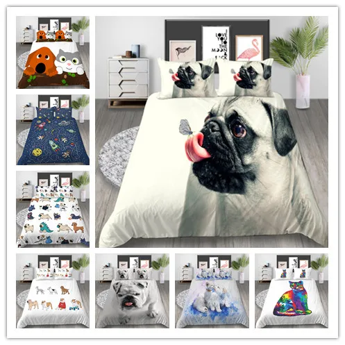 3D Pet Animal Series Dog/Cat Printing Bedding Sets 2/3Pcs/Set Duvet Cover Set AB Side Bed Linen 2019 Bed
3D Pet Animal Series Dog/Cat Printing Bedding Sets 2/3Pcs/Set Duvet Cover Set AB Side Bed Linen 2019 Bed