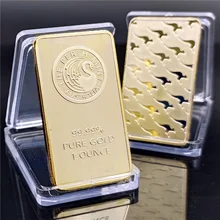 

Australia Commemorative Coin Block Square Gold Nugget Swan Commemorative Coin Gold Coin Crafts Collection Home Decoration