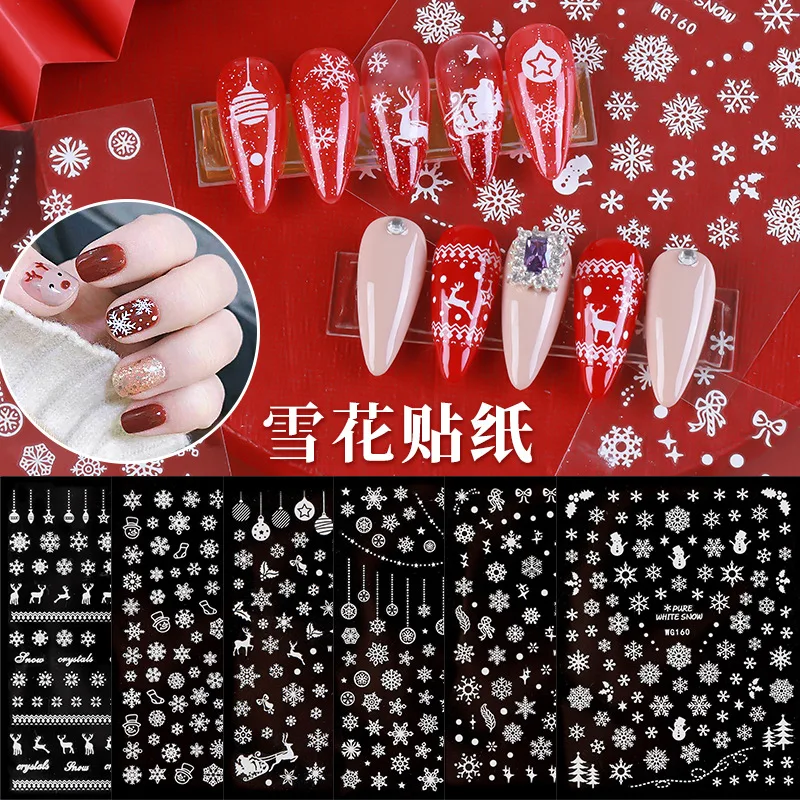 1pcs Christmas new Year Nails Art Manicure Back Glue 3D snowflake Decal Decorations Nail Sticker For Cartoons Nails Tips
1pcs Christmas new Year Nails Art Manicure Back Glue 3D snowflake Decal Decorations Nail Sticker For Cartoons Nails Tips