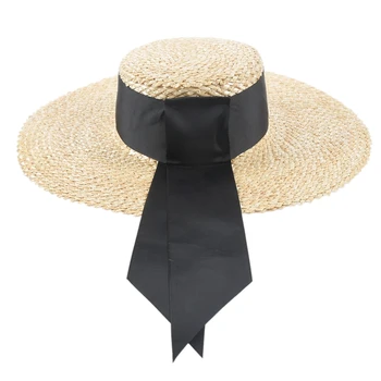 Women Classical Wheat Straw Hat Summer Cap Large Wide Brim Sun Hat Elegant Floppy Ribbon Beach Hat Vocation Derby Hat
Women Classical Wheat Straw Hat Summer Cap Large Wide Brim Sun Hat Elegant Floppy Ribbon Beach Hat Vocation Derby Hat