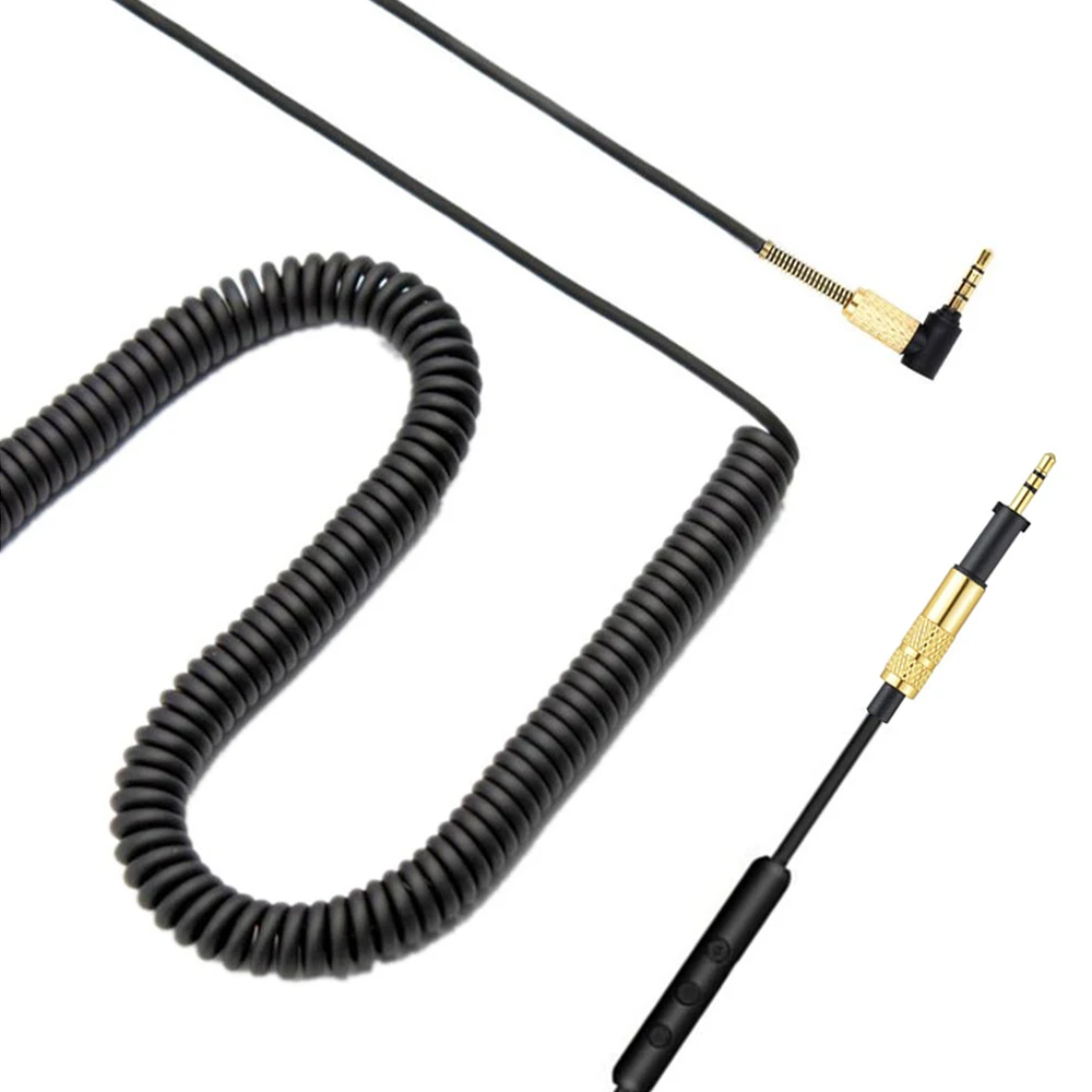 Replacement Spring Coiled OFC Cable Extension Cord Wire For Pioneer HRM-7 HRM-6 HRM-5 Closed-Back Studio Monitor Headphones Replacement Spring Coiled OFC Cable Extension Cord Wire For Pioneer HRM-7 HRM-6 HRM-5 Closed-Back Studio Monitor Headphones