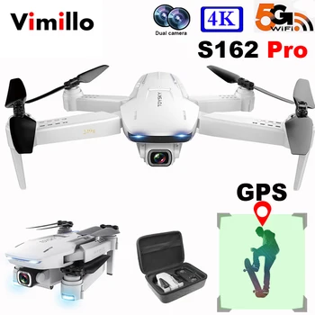 Vimillo S162 Drone GPS with 4K Camera Hd Professional 5G WIFI FPV Foldable Remote Control Quadrocopter Rc Dron VS SG907 PRO
Vimillo S162 Drone GPS with 4K Camera Hd Professional 5G WIFI FPV Foldable Remote Control Quadrocopter Rc Dron VS SG907 PRO