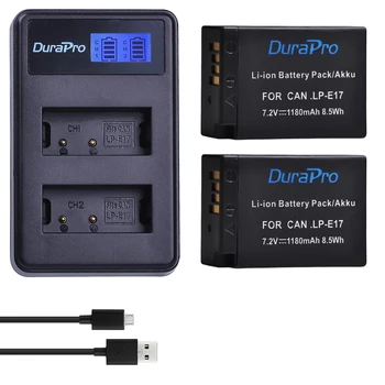 DuraPro 1180mAh LP-E17 LPE17 LP E17 Battery + LCD USB Dual Charger for Canon EOS Rebel T6i 750D T6s 760D M3 8000D Kiss X8i
DuraPro 1180mAh LP-E17 LPE17 LP E17 Battery + LCD USB Dual Charger for Canon EOS Rebel T6i 750D T6s 760D M3 8000D Kiss X8i