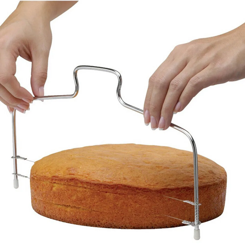 Durable 1PC Cake Cutter Adjustable Convenient Wire Cake Slicer Leveler Pizza Dough Cutter Trimmer Tools Stainless Lightweight
Durable 1PC Cake Cutter Adjustable Convenient Wire Cake Slicer Leveler Pizza Dough Cutter Trimmer Tools Stainless Lightweight