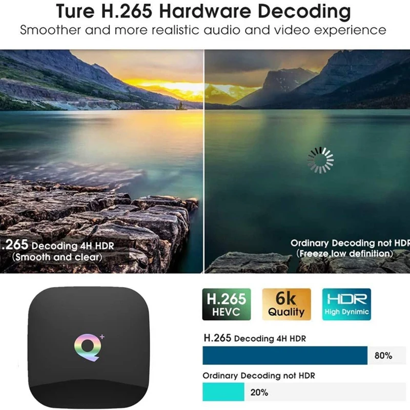 NEW-TV Box Android 9.0 Quad Core 6K H.265 HDR 2.4GHz Wifi Support Google Player Youtube IPTV Set Smart Top Box EU Plug
NEW-TV Box Android 9.0 Quad Core 6K H.265 HDR 2.4GHz Wifi Support Google Player Youtube IPTV Set Smart Top Box EU Plug