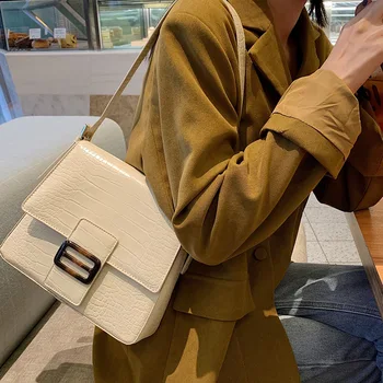 Vintage Alligator Pattern Leather Shoulder Bags For Women Designer Handbags Lady High Quality Messenger Bag Female Travel Purses
Vintage Alligator Pattern Leather Shoulder Bags For Women Designer Handbags Lady High Quality Messenger Bag Female Travel Purses