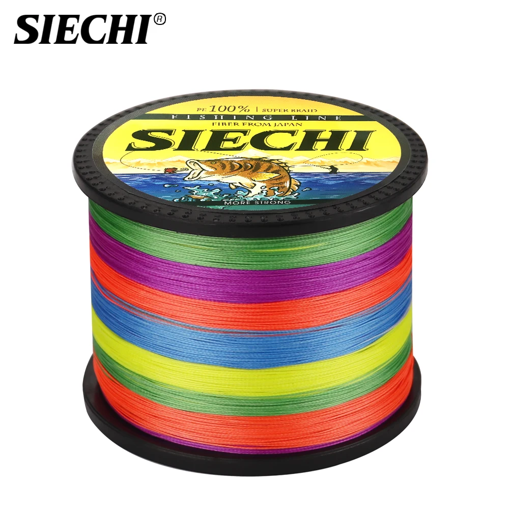 

SIECHI 2020 New 300M 500M 1000M 4 Strands 12-83LB Braided Fishing Line PE Multilament Braid Lines wire Smoother Floating Line