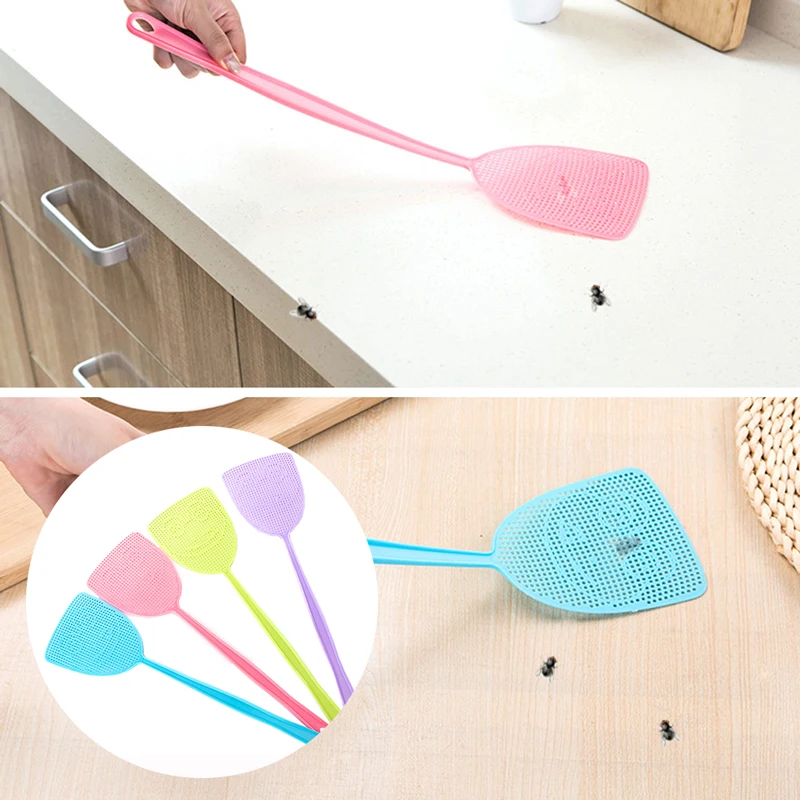 Cartoon Fly Swatter Kitchen Killer Home Outdoor Swatters Handheld Bug for Flies Insect Trap Mosquito Pest Control | Дом и сад