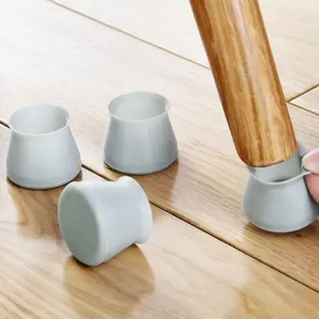 4pcs Furniture Table Covers Socks Silicone Chair Leg Caps Feet Pads Floor Protectors Round Bottom Non-Slip Cups
4pcs Furniture Table Covers Socks Silicone Chair Leg Caps Feet Pads Floor Protectors Round Bottom Non-Slip Cups