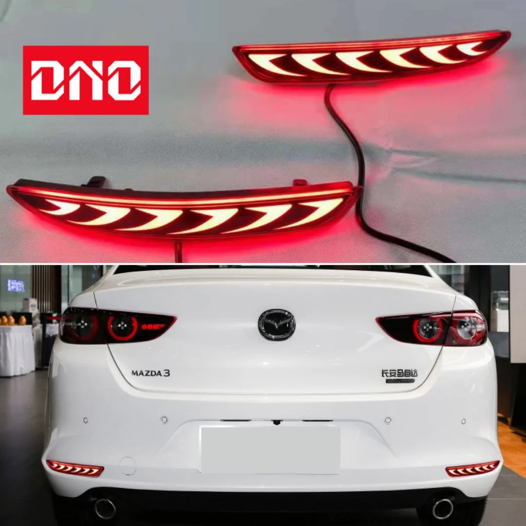 Фонарь для автомобильного бампера Mazda 3 Sedan 2020 2021 12V, стоп-сигнал, динамический поворотник, отражатель света, функции 3 в 1 
Фонарь для автомобильного бампера Mazda 3 Sedan 2020 2021 12V, стоп-сигнал, динамический поворотник, отражатель света, функции 3 в 1