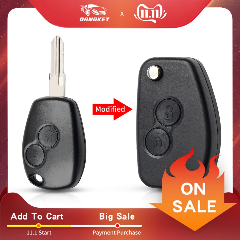 Dandkey 2 Buttons Remote Key Case Cover Modified Fild For Renault Megan Modus Clio Modus Kangoo Logan Sandero Duster
Dandkey 2 Buttons Remote Key Case Cover Modified Fild For Renault Megan Modus Clio Modus Kangoo Logan Sandero Duster