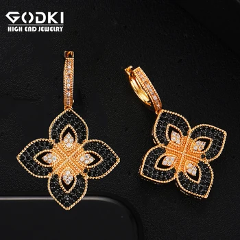 GODKI Lucky Flower Necklace Earring Set Jewelry Set For Women Wedding Party Full Cubic Zircon Dubai Bridal Jewelry Set 2020
GODKI Lucky Flower Necklace Earring Set Jewelry Set For Women Wedding Party Full Cubic Zircon Dubai Bridal Jewelry Set 2020