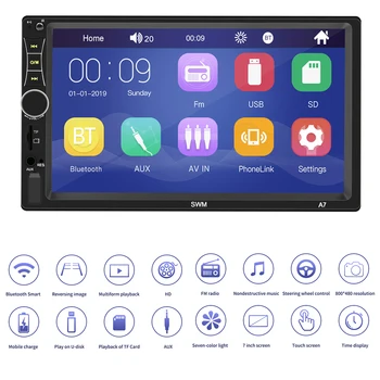 Double 2 DIN Car Radio 7 inch Display Bluetooth AUX Auto Stereo Head Unit Touch Screen HD Multimedia Players
Double 2 DIN Car Radio 7 inch Display Bluetooth AUX Auto Stereo Head Unit Touch Screen HD Multimedia Players