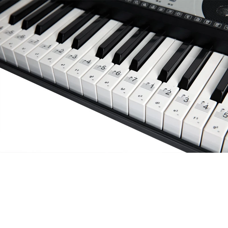 Transparent Piano Electronic Keyboard Sticker for 49/61 Key piano 88 Keys Electronic Keyboard Stave Note Sticker for Key KB05
Transparent Piano Electronic Keyboard Sticker for 49/61 Key piano 88 Keys Electronic Keyboard Stave Note Sticker for Key KB05