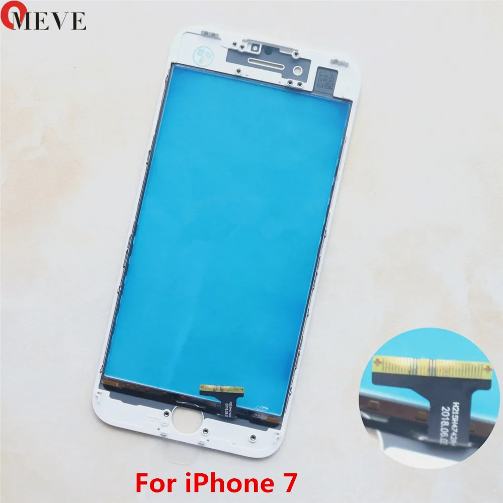 Сенсорный экран дигитайзер + рамка для iPhone 7 7G 7P 8 Plus сенсорный передняя Сенсорная