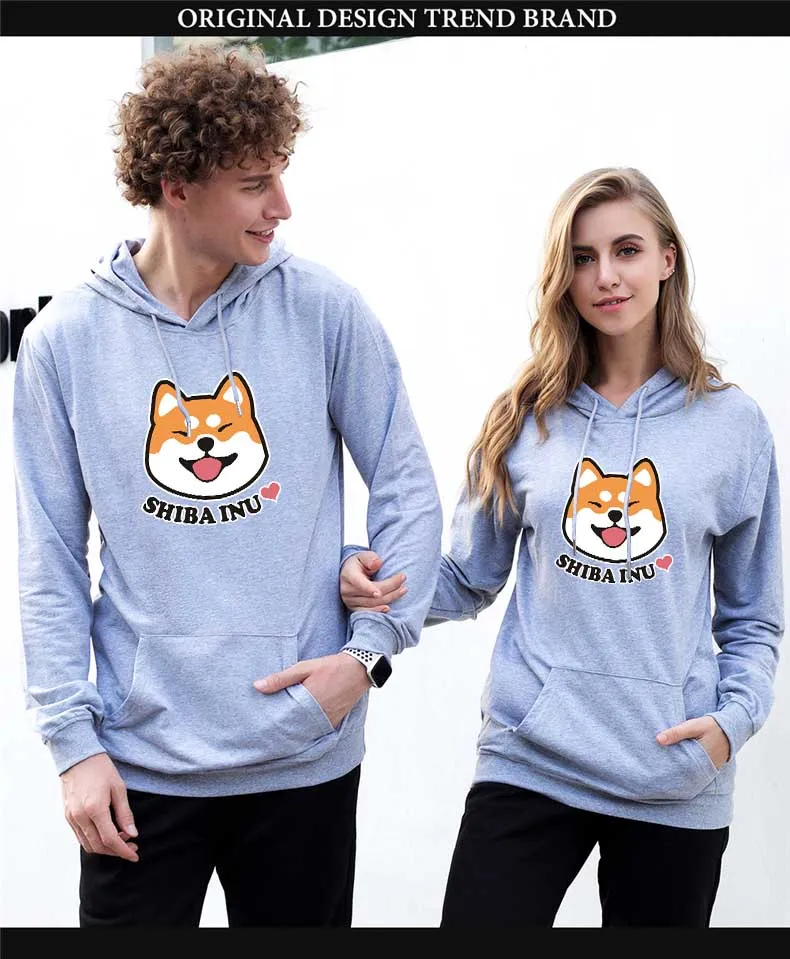 Men's/women's couple sweatshirts print cute Shiba Inu men's casual pullover fashion couple clothing hoodie
Men's/women's couple sweatshirts print cute Shiba Inu men's casual pullover fashion couple clothing hoodie