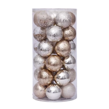 30pcs Gold Pink Champagne Red Metallic Christmas Balls Decor Christmas Tree Balls Xmas Decor for Home Noel New Year Gift
30pcs Gold Pink Champagne Red Metallic Christmas Balls Decor Christmas Tree Balls Xmas Decor for Home Noel New Year Gift