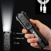 Ultra Bright Flashlight Tactical Torch USB Rechargeable Zoomable Flash Light Outdoor Camping Hiking Fishing Multi-function Torch
Ultra Bright Flashlight Tactical Torch USB Rechargeable Zoomable Flash Light Outdoor Camping Hiking Fishing Multi-function Torch