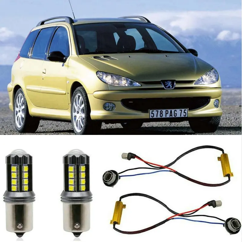 Fog lamps for PEUGEOT 206 SW 2E/K Stop lamp Reverse Back up bulb Front Rear Turn Signal error free 2pc
Fog lamps for PEUGEOT 206 SW 2E/K Stop lamp Reverse Back up bulb Front Rear Turn Signal error free 2pc