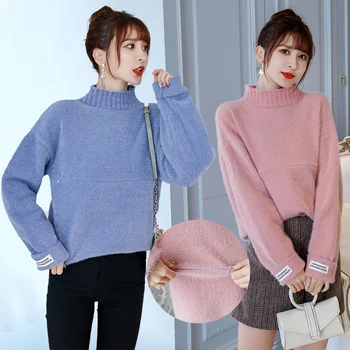 841# Winter Korean Fashion Maternity Nursing Sweaters Large Size Loose Breast Feeding Pullovers for Pregnant Women Pregnancy Top
841# Winter Korean Fashion Maternity Nursing Sweaters Large Size Loose Breast Feeding Pullovers for Pregnant Women Pregnancy Top