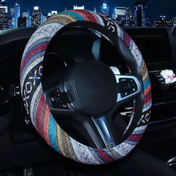Universal Universal 15 Inch Fit Most Cars New Blanket Auto Steering Braid Ethnic Style Coarse Flax Cloth Automotive Steering and 
Universal Universal 15 Inch Fit Most Cars New Blanket Auto Steering Braid Ethnic Style Coarse Flax Cloth Automotive Steering and