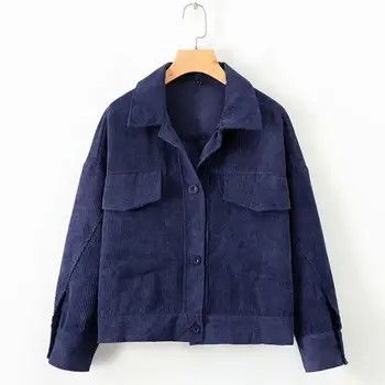 Harajuku Corduroy Jackets For Women Solid Color Corduroy Jackets Casual Long Sleeve Alloy Button Jackets Coat Autumn Outwear #15 
Harajuku Corduroy Jackets For Women Solid Color Corduroy Jackets Casual Long Sleeve Alloy Button Jackets Coat Autumn Outwear #15