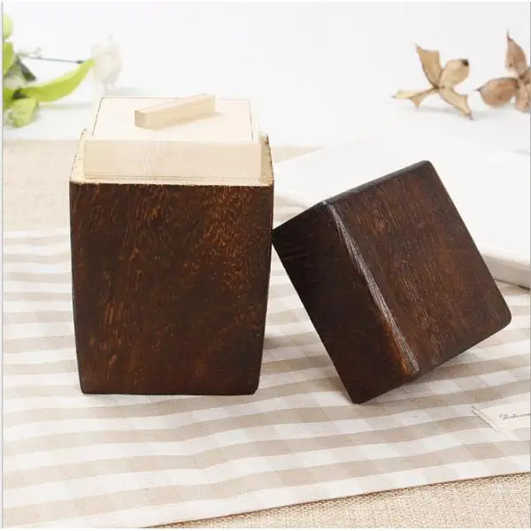 Japanese Style Handmade Wood Tea Box Caddy Wooden Tea Canister Vintage Tea Jar With Lid Japanese Style Handmade Wood Tea Box Caddy Wooden Tea Canister Vintage Tea Jar With Lid