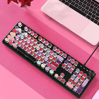 Lipstick Backlit Mechanical Keyboard Vintage Blue Red Switch 108 Keys LED Computer Gamer Steampunk Gaming Keyboards Desktop
Lipstick Backlit Mechanical Keyboard Vintage Blue Red Switch 108 Keys LED Computer Gamer Steampunk Gaming Keyboards Desktop