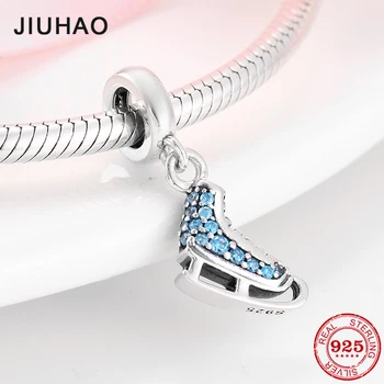 NEW 925 Sterling Silver fashion Blue CZ Skates beads for Jewelry making Fit Original Designer Bracelet Bangles
NEW 925 Sterling Silver fashion Blue CZ Skates beads for Jewelry making Fit Original Designer Bracelet Bangles
