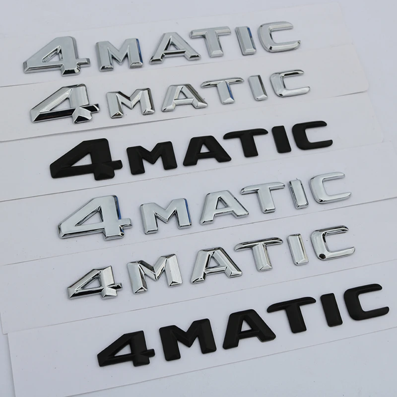 Letters Emblem for Mercedes Benz AMG 4MATIC Badge Car Styling Refitting Trunk All Wheel Drive Logo Sticker Black Chrome New Old
Letters Emblem for Mercedes Benz AMG 4MATIC Badge Car Styling Refitting Trunk All Wheel Drive Logo Sticker Black Chrome New Old