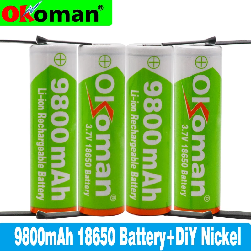 100% Original 3.7 v 9800mah 18650 Lithium Rechargeable Battery For power tool Welding Nickel Sheet batteries pack
100% Original 3.7 v 9800mah 18650 Lithium Rechargeable Battery For power tool Welding Nickel Sheet batteries pack