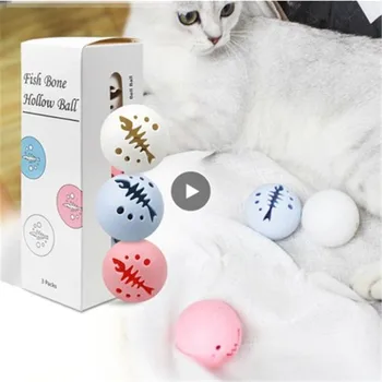 3PC Bell Ball Toy Game Pet Flash Cat Play Three Color Plastic Fish Bone Toys Ball Small Flashing Light Natural Catnip Balls Safe
3PC Bell Ball Toy Game Pet Flash Cat Play Three Color Plastic Fish Bone Toys Ball Small Flashing Light Natural Catnip Balls Safe