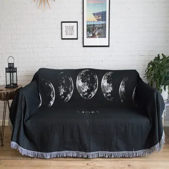 Retro Style Home Decor Throws Black Moon Pattern Comfortable Multi-Function Chair Sofa Cover Nap Throw Bedroom Summer Blankets
Retro Style Home Decor Throws Black Moon Pattern Comfortable Multi-Function Chair Sofa Cover Nap Throw Bedroom Summer Blankets