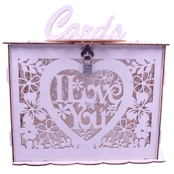 Laser Cut DIY Wood Wedding Gift Card Box Money Box with Lock Elegant Wedding Post Box Mr Mrs Wedding Decor Flower Party Supplies
Laser Cut DIY Wood Wedding Gift Card Box Money Box with Lock Elegant Wedding Post Box Mr Mrs Wedding Decor Flower Party Supplies