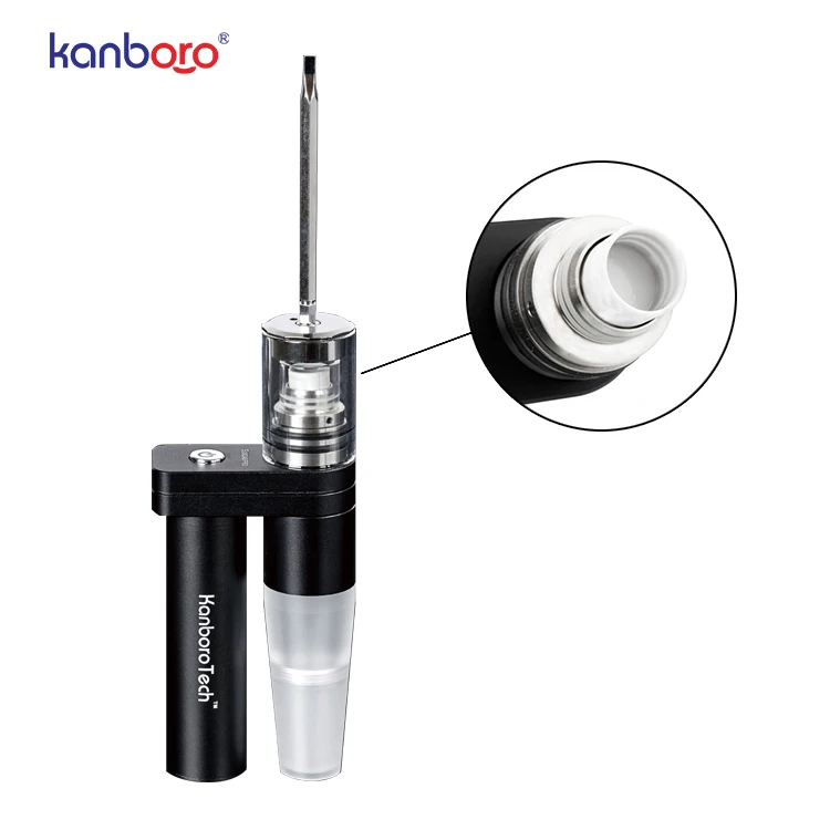 KanboroTech Wax Enail Vaporizer Kit Subdab Pro 18650 E cigarette Coilless Ceramic Coil Dab Rig Pocket Vape Pen 510 nail Wickless
KanboroTech Wax Enail Vaporizer Kit Subdab Pro 18650 E cigarette Coilless Ceramic Coil Dab Rig Pocket Vape Pen 510 nail Wickless