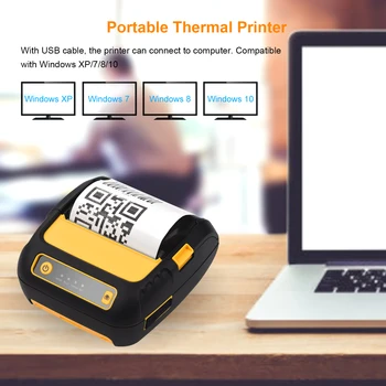 Aibecy Portable 80mm Thermal Receipt Printer Handheld Barcode Printer USB BT Connection Wireless with 2 Rolls Paper Inside
Aibecy Portable 80mm Thermal Receipt Printer Handheld Barcode Printer USB BT Connection Wireless with 2 Rolls Paper Inside