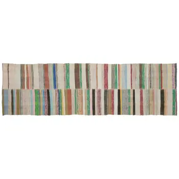 Handmade Multicolor Vintage English Striped Rug Runner Rug 123x408 Cm-4'0''X13'5''
Handmade Multicolor Vintage English Striped Rug Runner Rug 123x408 Cm-4'0''X13'5''
